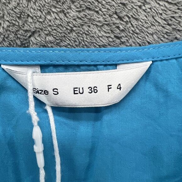 NWT Tendency Women's Long Lightweight Summer‎ Dress Blue Teal Print Small - Picture 5 of 10